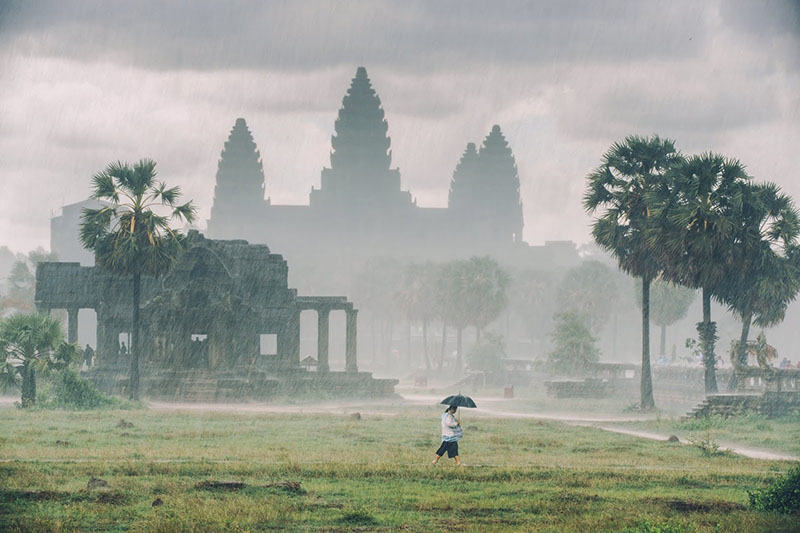 occasional rain in Cambodia